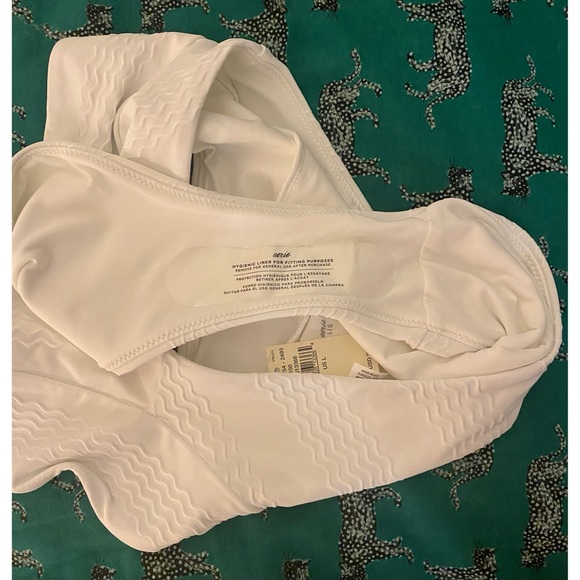 NWT Aerie Jacquard High Cut Cheeky Bikini Bottom - Picture 7 of 9